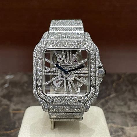 skeleton cartier iced out